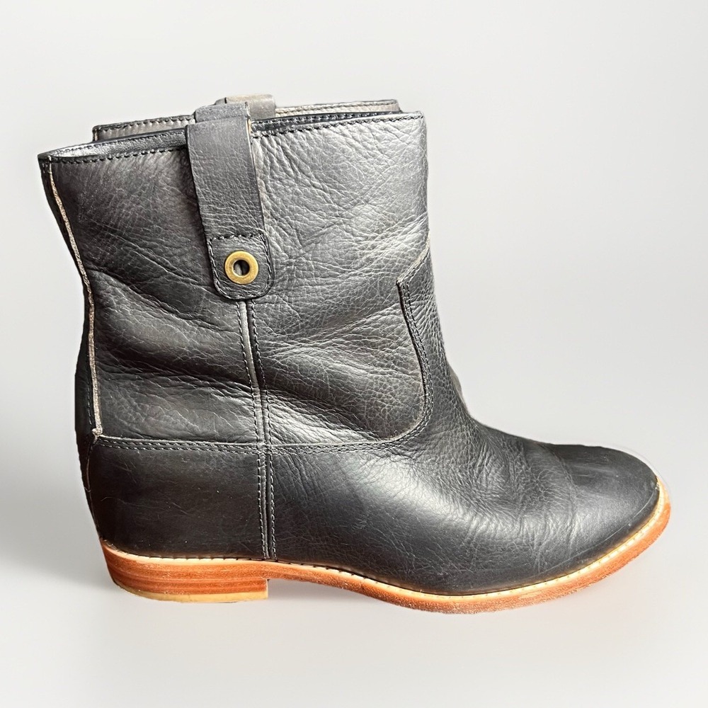 Cole Haan Grand.OS Mens Black Leather Ankle Boots Pull On D44809 Size‎ 8B